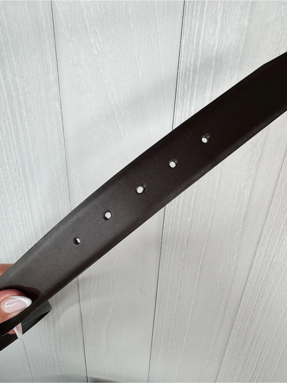 English Laundry Men's Reversible Leather Belt in Black and Brown